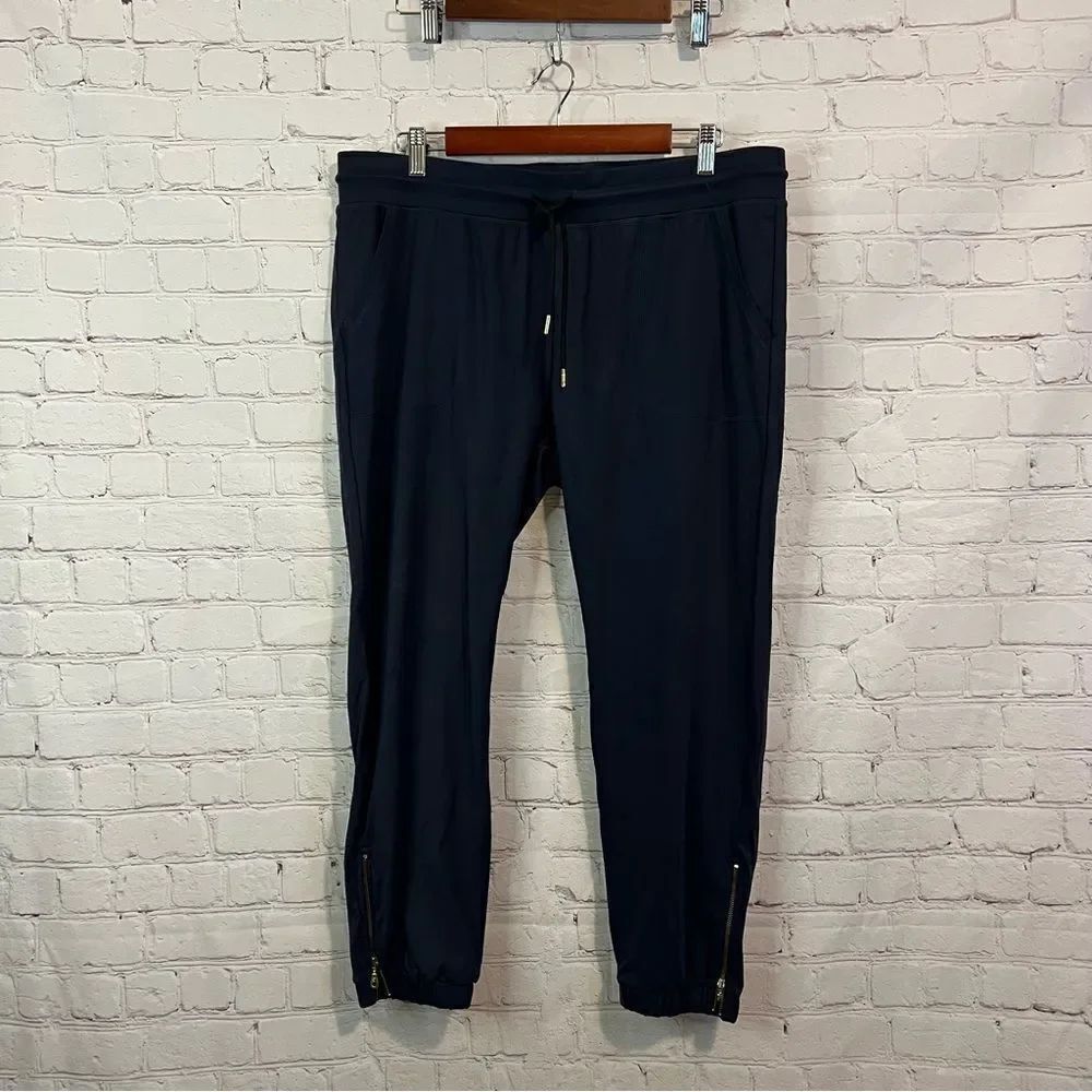Zyia Zipper Navy Blue Joggers size XXL